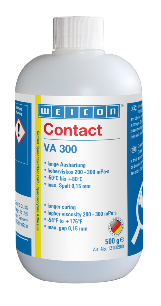 Contact VA 300 Cyanacrylat-Klebstoff | Sekundenkleber für saugende und poröse Werkstoffe