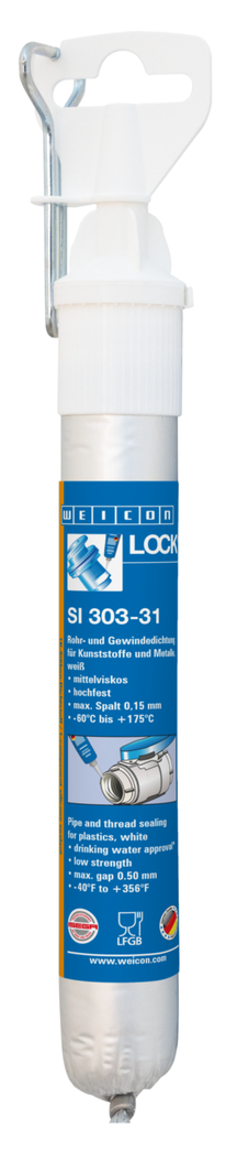 WEICONLOCK® SI 303-31 Rohr- und Gewindedichtung | niedrigfest, hochviskos, ISEGA-zertifiziert