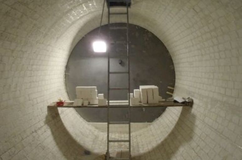 Weiße Mühle von Innen