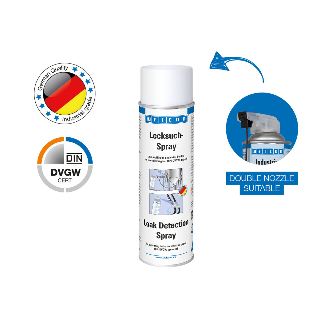 Lecksuch-Spray | Risse und Undichtigkeiten an Druckleitungen auffinden