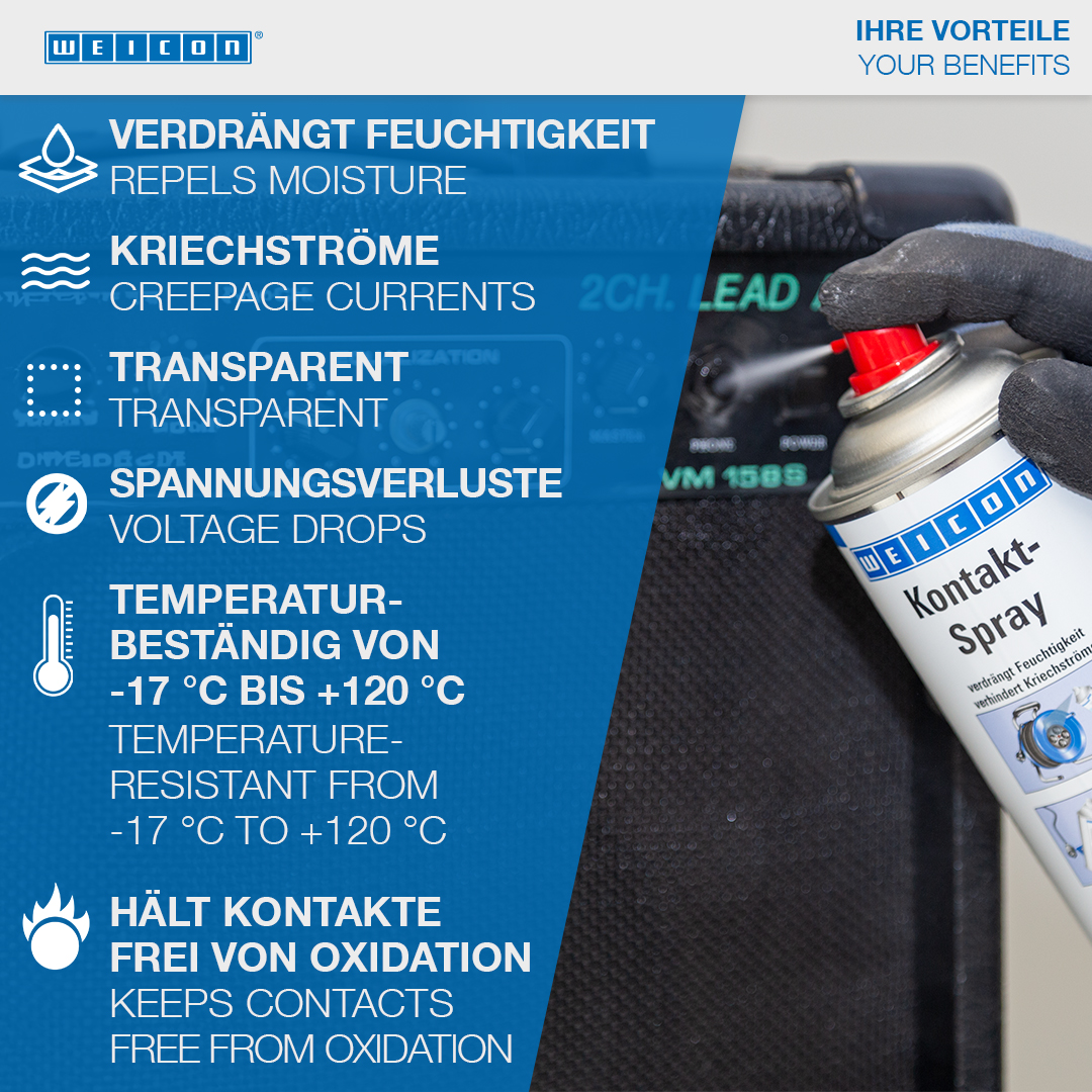 Kontakt-Spray | Pflege und Schutz von elektronischen Kontakten