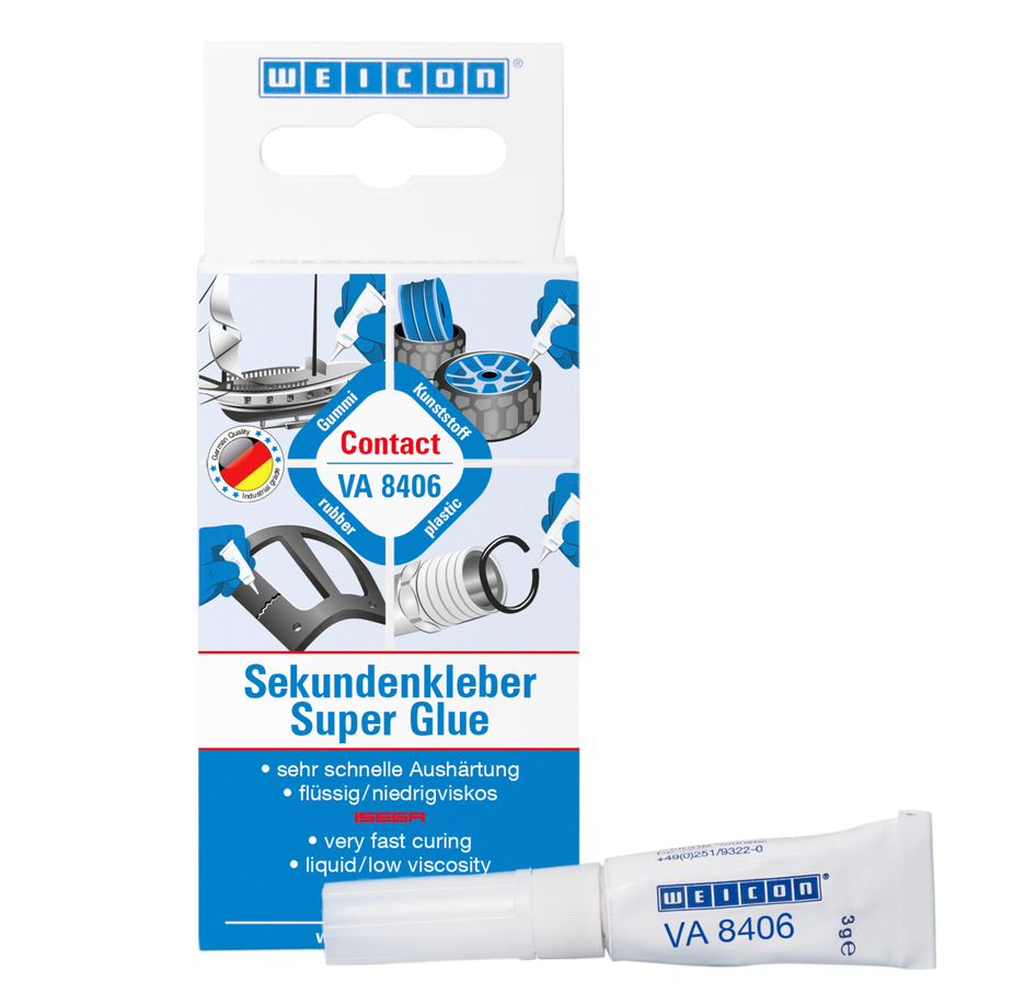 Contact VA 8406 Cyanacrylat-Klebstoff | Sekundenkleber für schnelle Fixierungen und Verklebungen