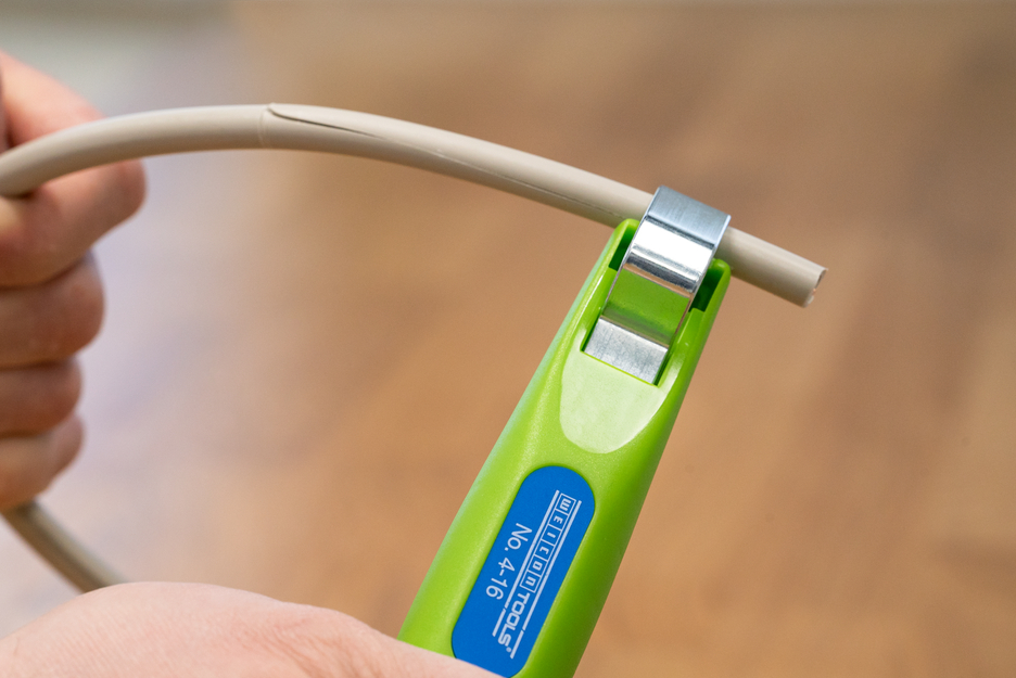 Kabelmesser No. 4-16 Green Line | Abisolierwerkzeuge aus bis zu 97 % nachwachsenden Rohstoffen, mit einem Arbeitsbereich von 4 - 16 mm Ø