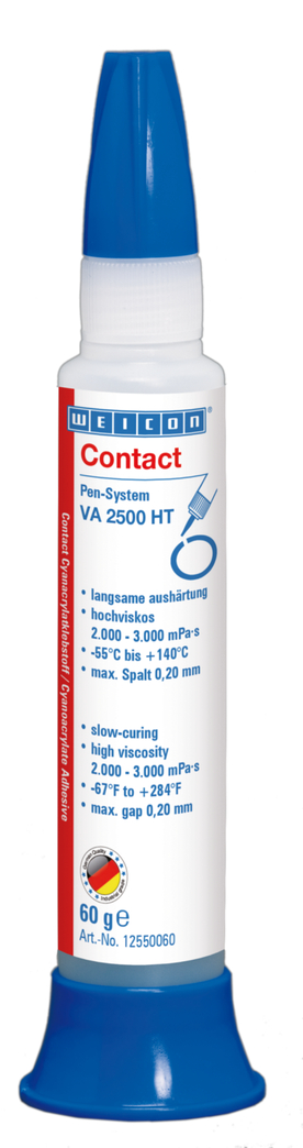 Contact VA 2500 HT Cyanacrylat-Klebstoff | hochviskoser Sekundenkleber, hochtemperaturbständig bis 140°C