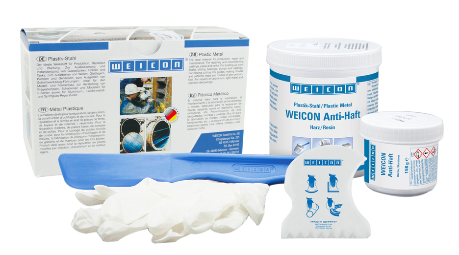 WEICON Anti-Stick | sprühbares Epoxidharz-System für Verschleißschutz mit Antihafteigenschaft