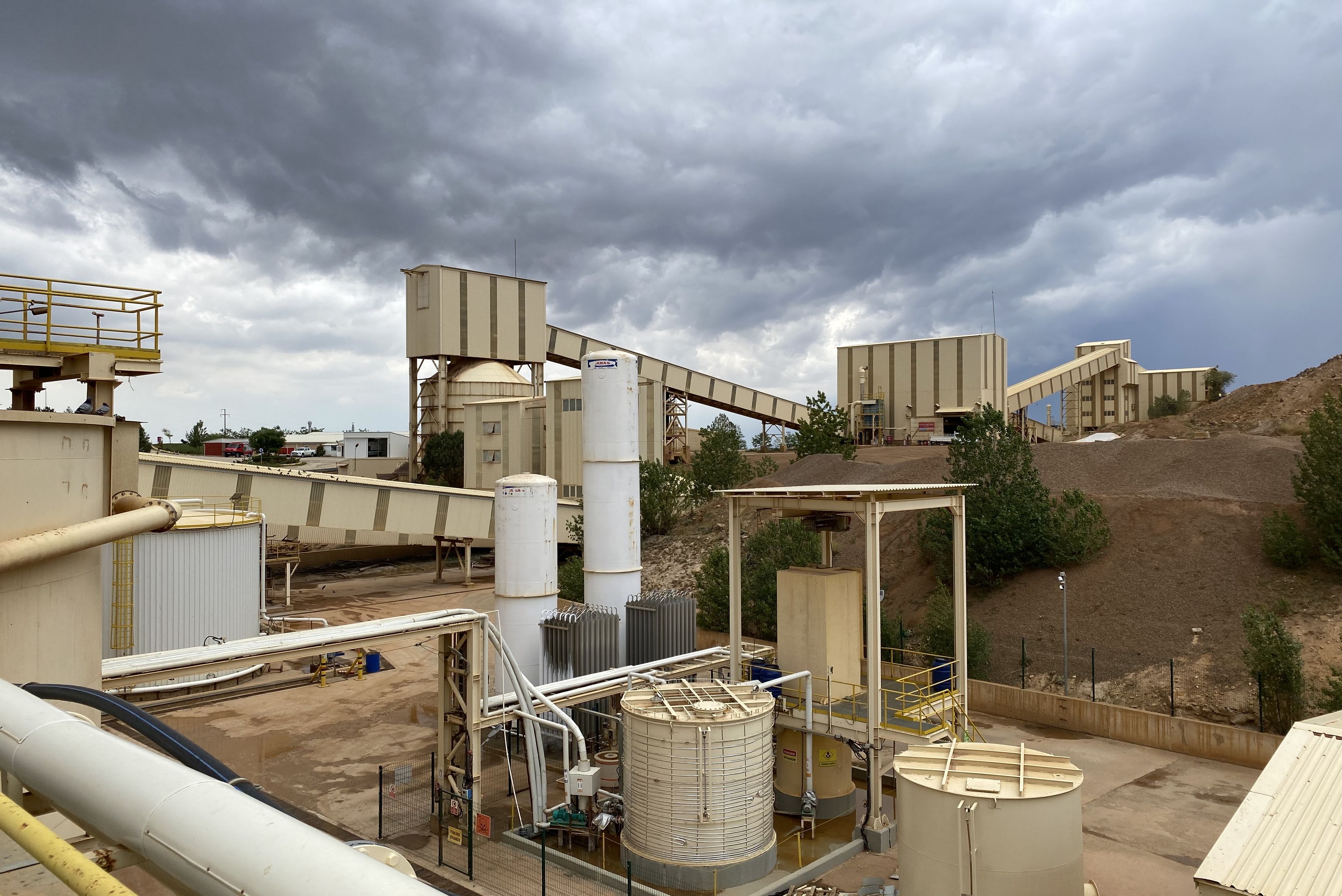 industrial, factory, plant, conveyor, chimney