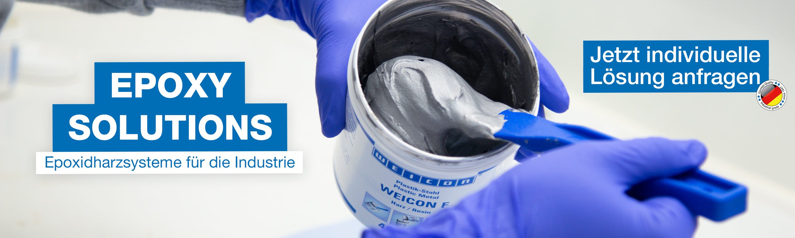 Ein Reparatursystem wird vermengt, auf dem Header stehen Infos zu einer individuellen Lösung