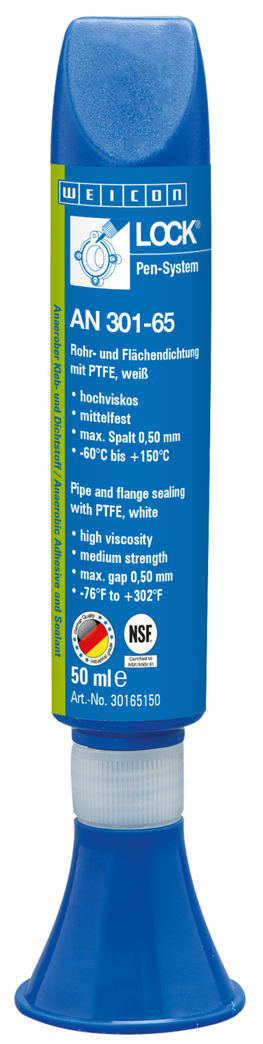 WEICONLOCK® AN 301-65 Rohr- und Flächendichtung | mit PTFE, mittelfest, mit Trinkwasserzulassung