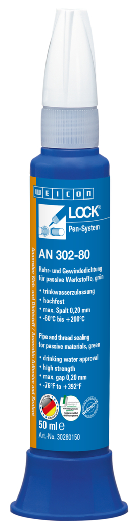 WEICONLOCK® AN 302-80 Rohr- und Gewindedichtung | für passive Werkstoffe, hochfest