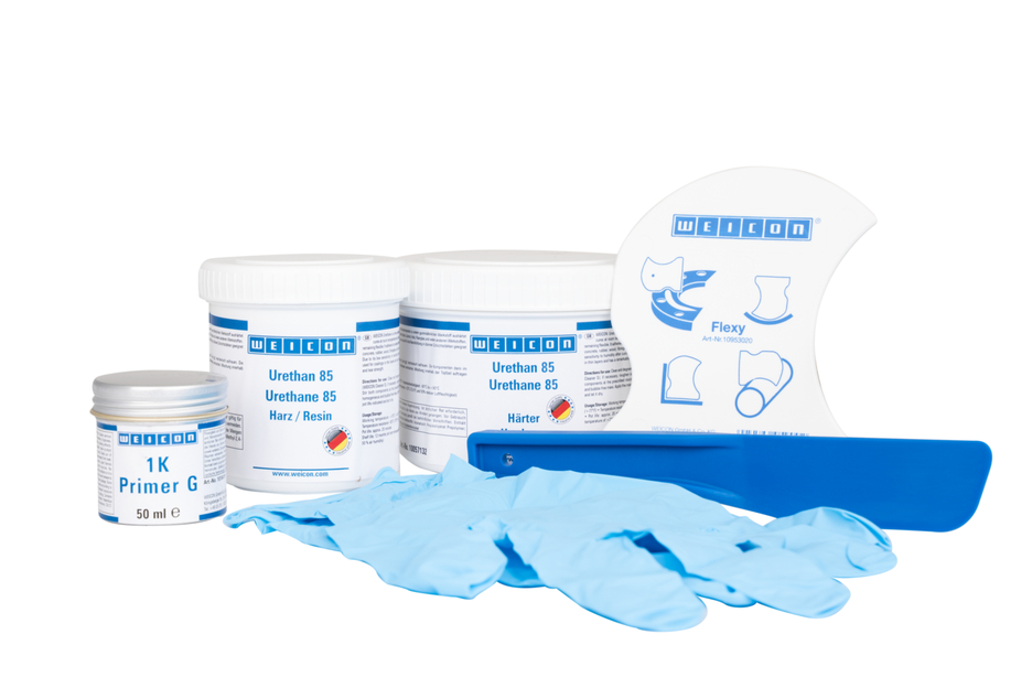 Belt Repair-Kit | Polyurea Reparatur- und Beschichtungsmasse für Oberflächen aus Gummi, Arbeitspackung